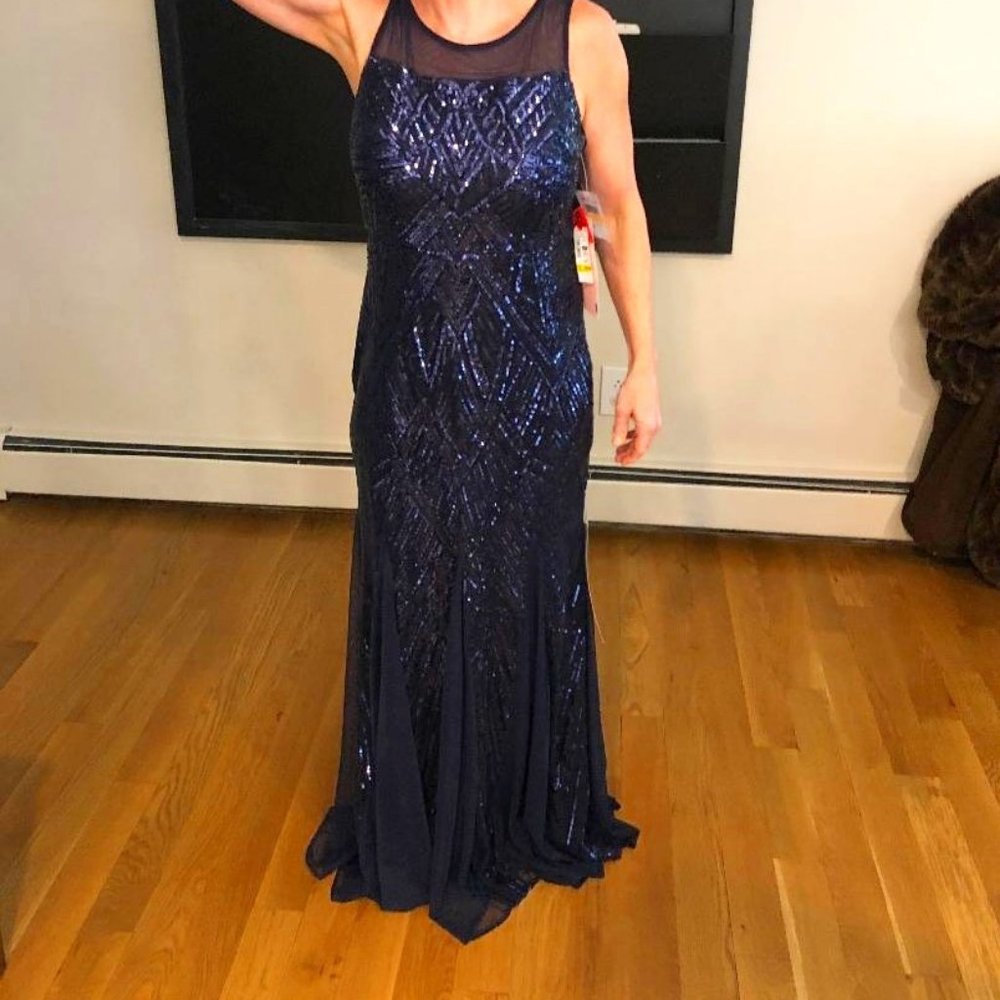 Navy Evening Dress